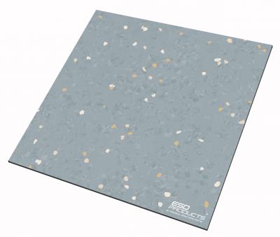 Electrostatic Dissipative Floor Tile Signa ED Blue Grey 610 x 610 mm x 2 mm Antistatic ESD Rubber Floor Covering